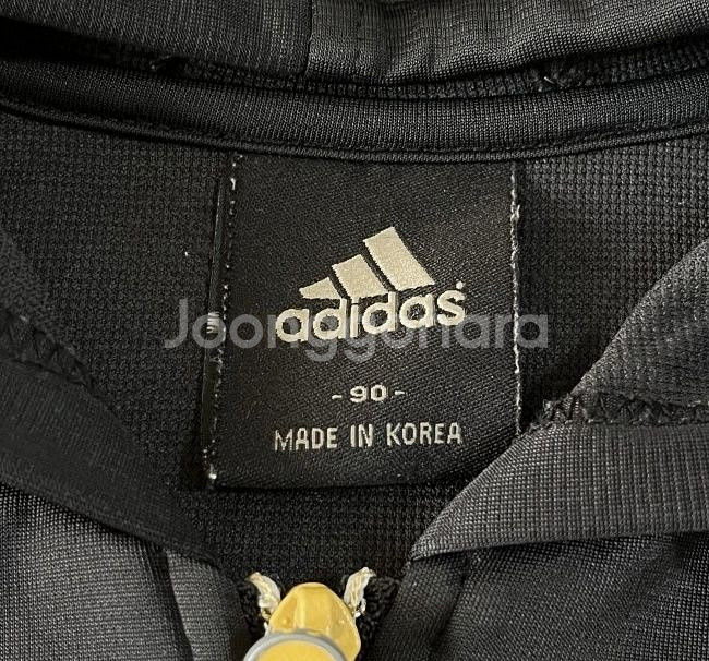아디다스 검골 금장 블랙 후드 여자 져지집업 90/S--3