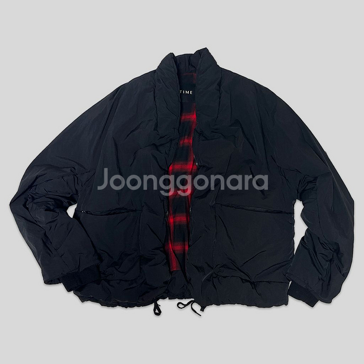 [타임옴므]크링클 드로우스트링 패딩점퍼(105)--0