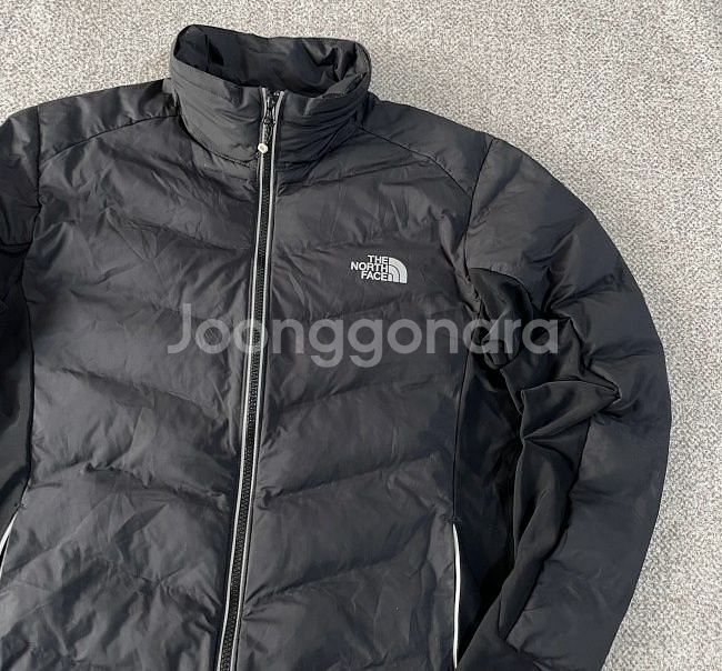 노스페이스 블랙 여자 방풍 자켓 100/L--1