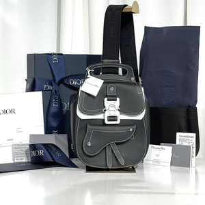 [새상품급,풀구성]디올 갤럽 슬링백 그레인스킨 크로스백