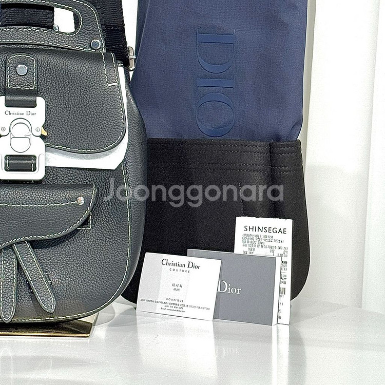 [새상품급,풀구성]디올 갤럽 슬링백 그레인스킨 크로스백--3