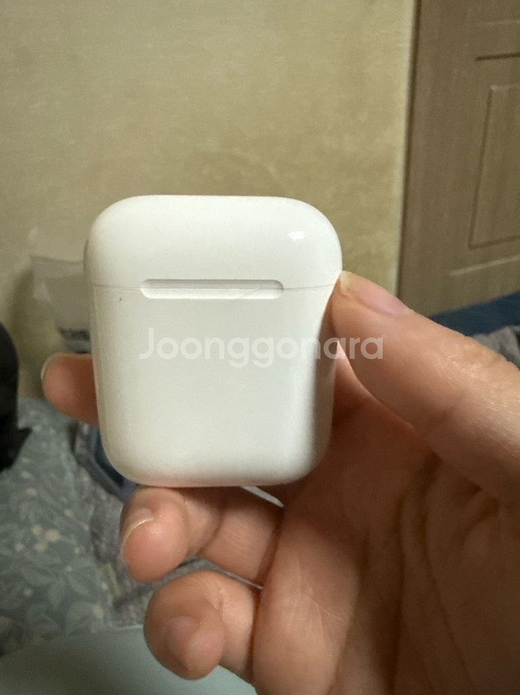 정품 애플 에어팟 2세대 왼쪽 유닛만+케이스--1
