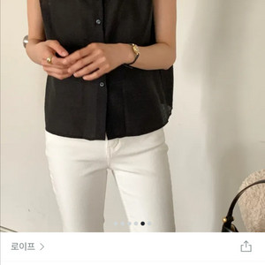 로이프 리본뷔스티에 블라우스