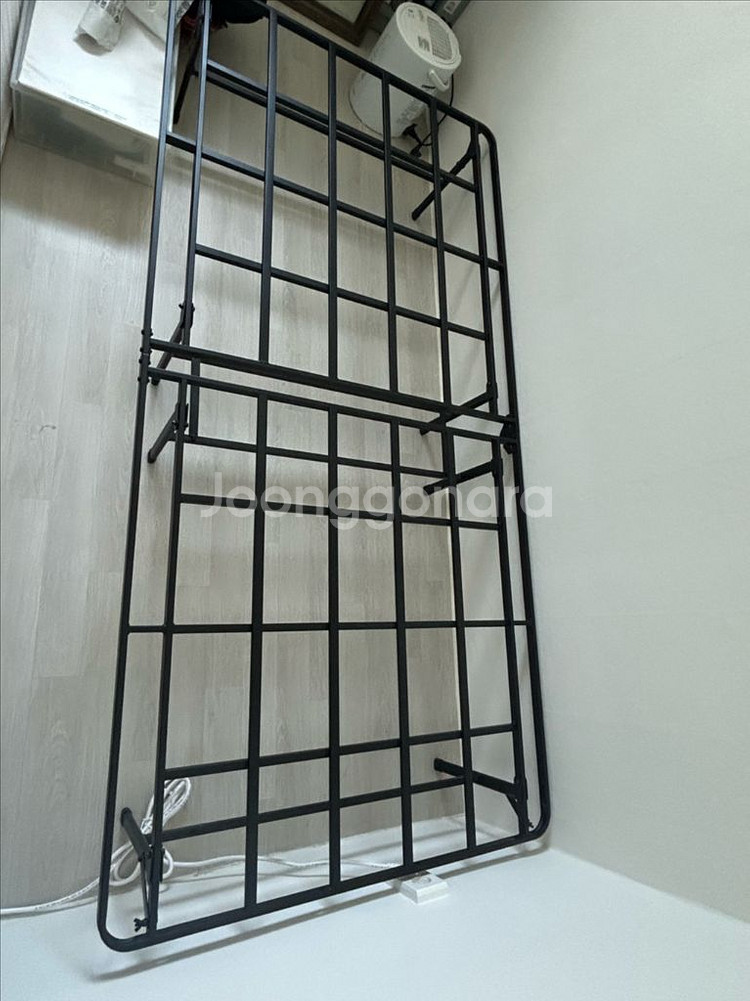 지누스 20cm 메모리폼 싱글매트리스 + 접이식 프레임--2