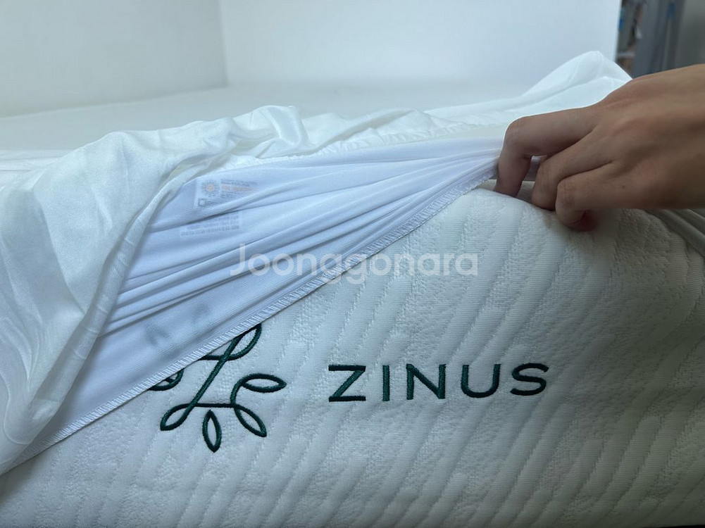 지누스 20cm 메모리폼 싱글매트리스 + 접이식 프레임--0