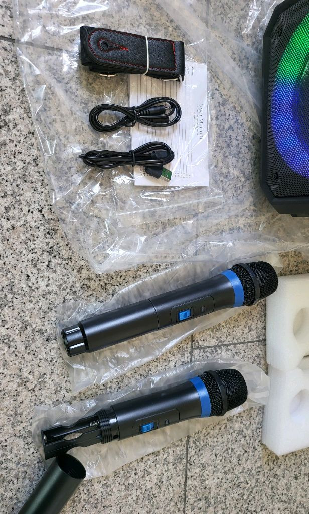 휴대용 노래방 스피커 - 블루투스 스피커 + 앰프 ---2