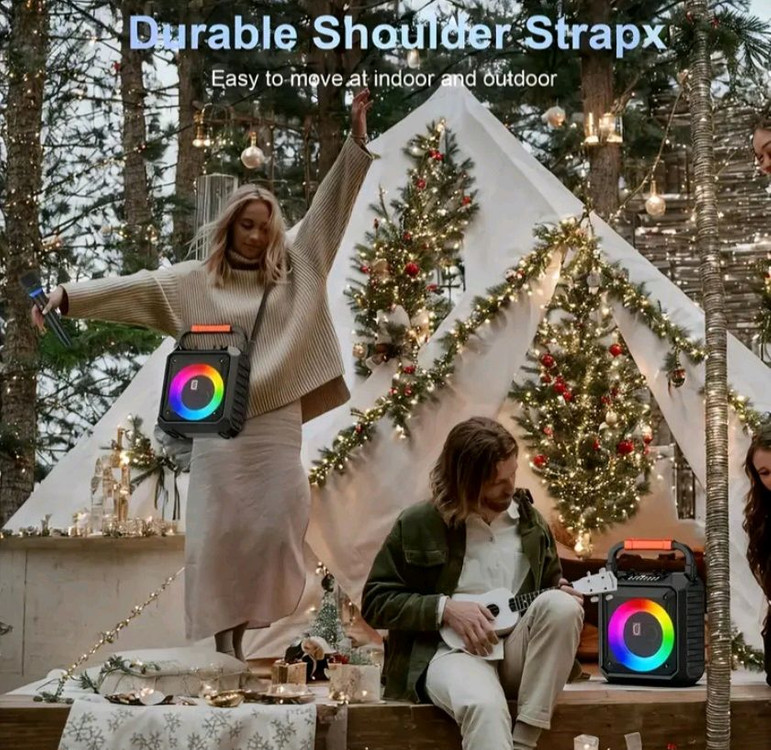 휴대용 노래방 스피커 - 블루투스 스피커 + 앰프 ---5