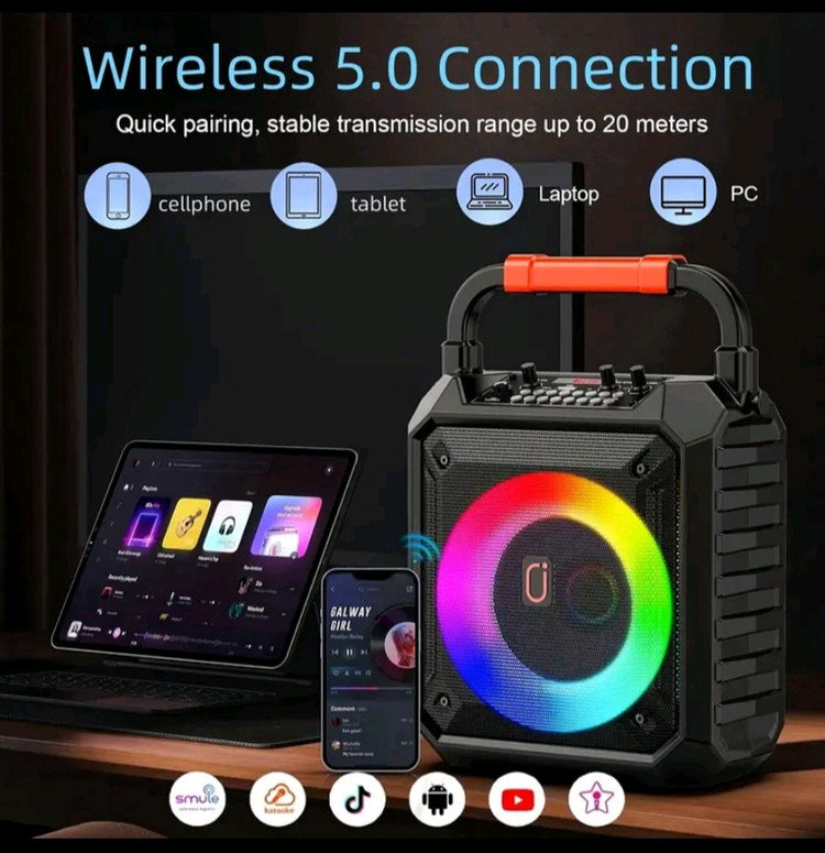 휴대용 노래방 스피커 - 블루투스 스피커 + 앰프 ---7