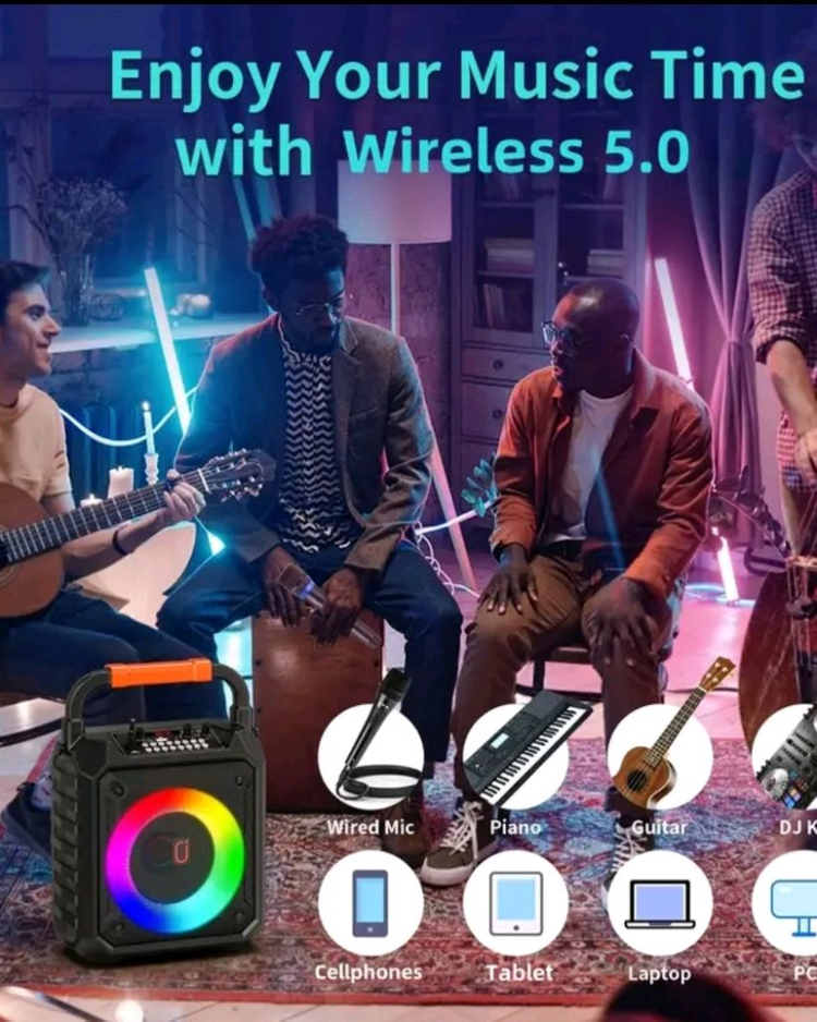 휴대용 노래방 스피커 - 블루투스 스피커 + 앰프 ---6