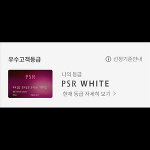 갤러리아 psr white vip 라운지