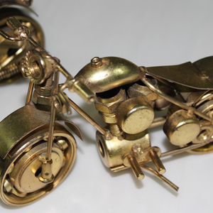 오토바이 2종 모형 고급 황동 동상