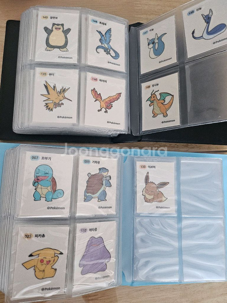 포켓몬 띠부씰 1.2세대전종(뮤,뮤츠4장 제외)--0