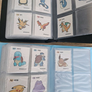 포켓몬 띠부씰 1.2세대전종(뮤,뮤츠4장 제외)