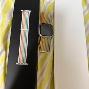 s급 애플워치7 45mm 스타라이트 알루미늄 판매합니다