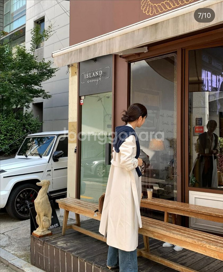 시에sie 린디 루즈 트렌치코트 도브크림 스탠다드--3