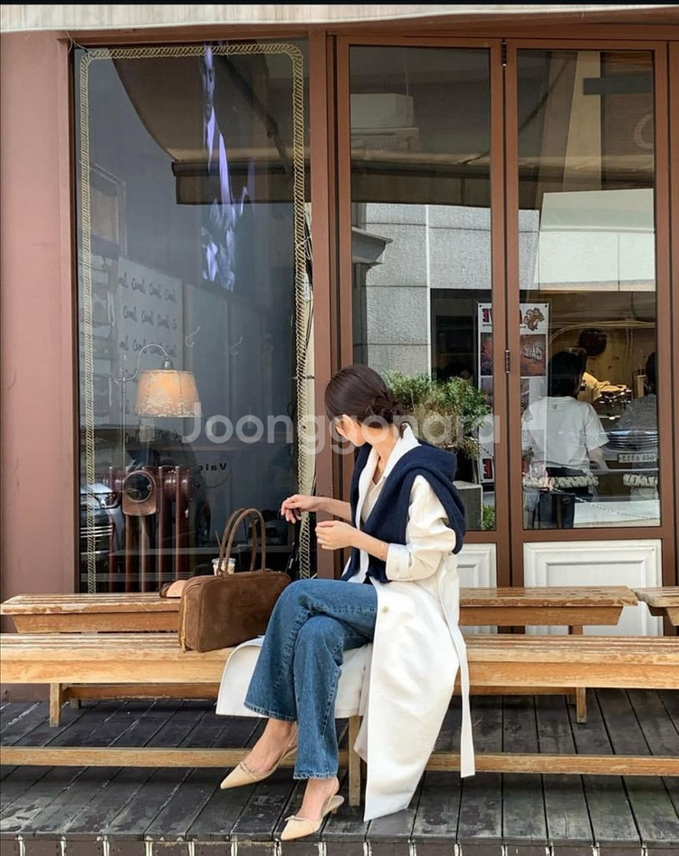 시에sie 린디 루즈 트렌치코트 도브크림 스탠다드--1