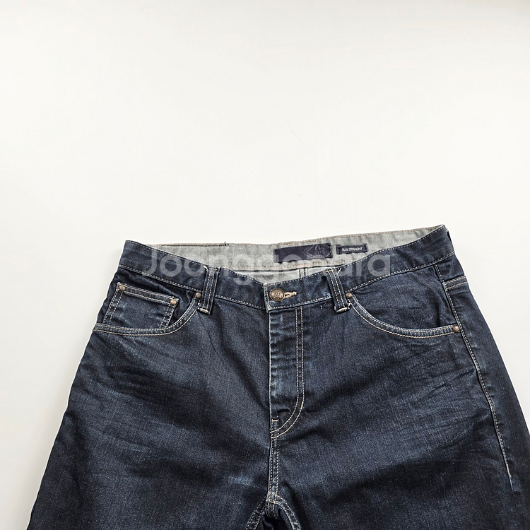 에비수 청바지 스판 진청 사이즈35 R1547--2