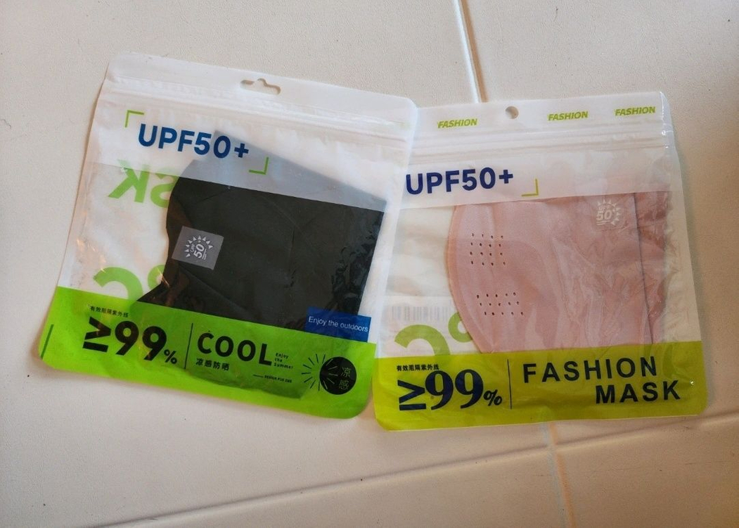 자외선 차단 골프 마스크 <햇빛가리개 , 착용샷잇음--2