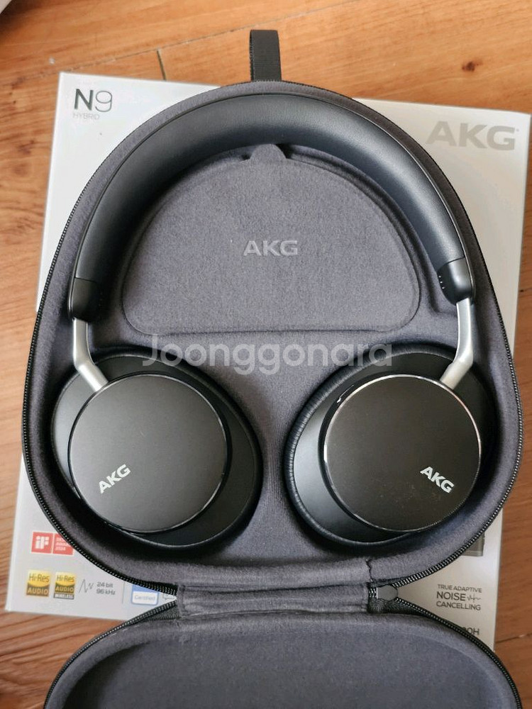 AKG N9 HYBRID 무선 헤드폰 블랙--1