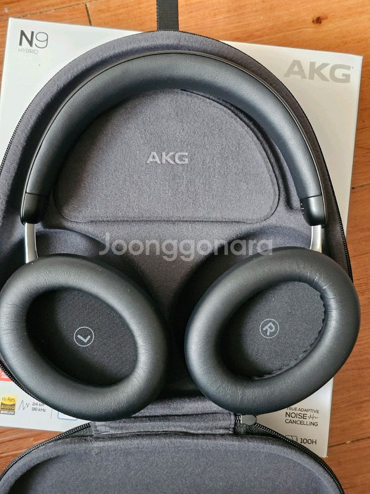 AKG N9 HYBRID 무선 헤드폰 블랙--2
