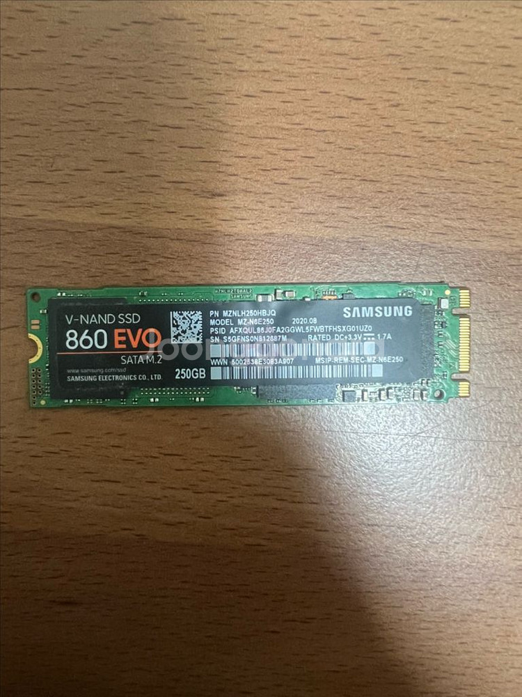 삼성 860EVO M.2 SATA 250gb 팝니다--0