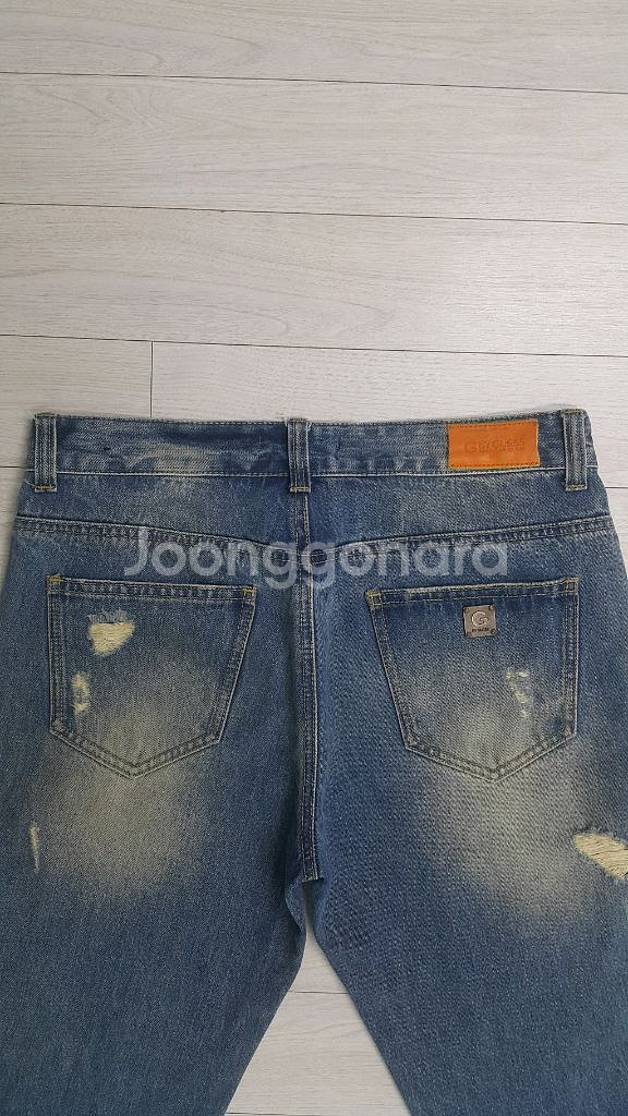 GUESS 금장(정품) 청반바지 32인치(No.621)--7