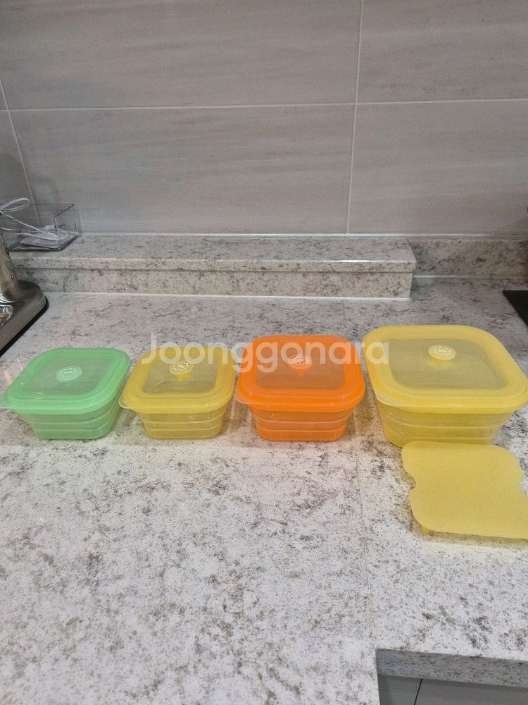 푸쉬락 실리콘밀폐용기--0