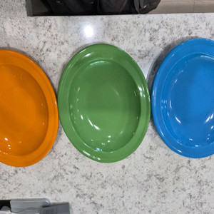 접시 컬러풀딥오벌플레이트