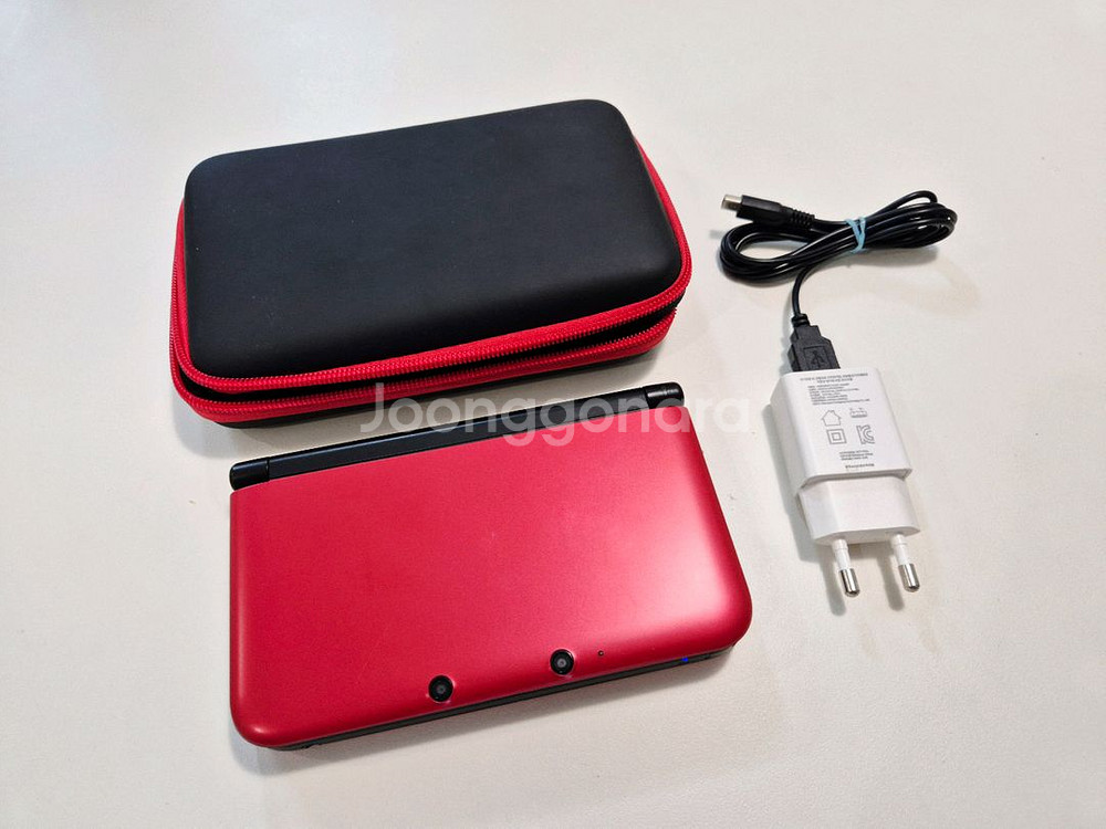 닌텐도 3ds.xl 레드 포켓몬뱅크(악세사리 포함)--0