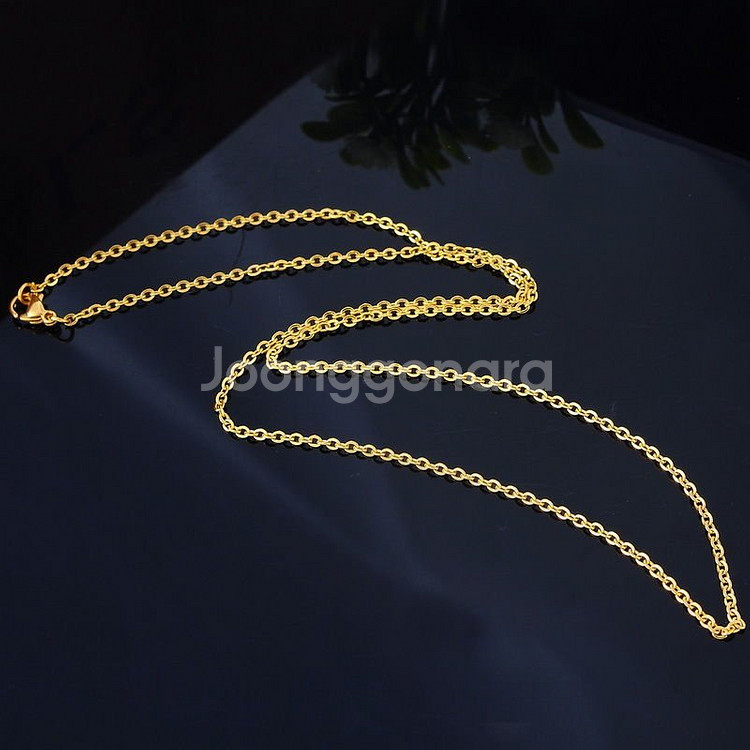 새 18K GF 36cm 14인치 둥근라운드 목걸이--1