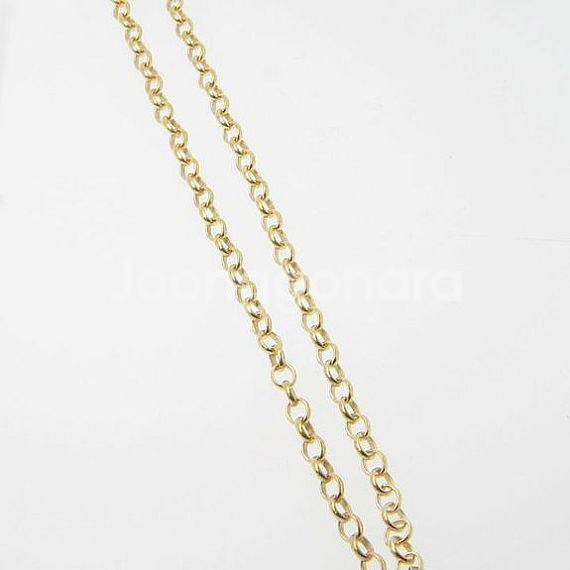 새 18K GF 36cm 14인치 둥근라운드 목걸이--4