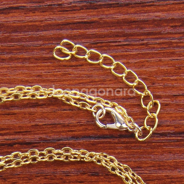 새 18K GF 36cm 14인치 둥근라운드 목걸이--6