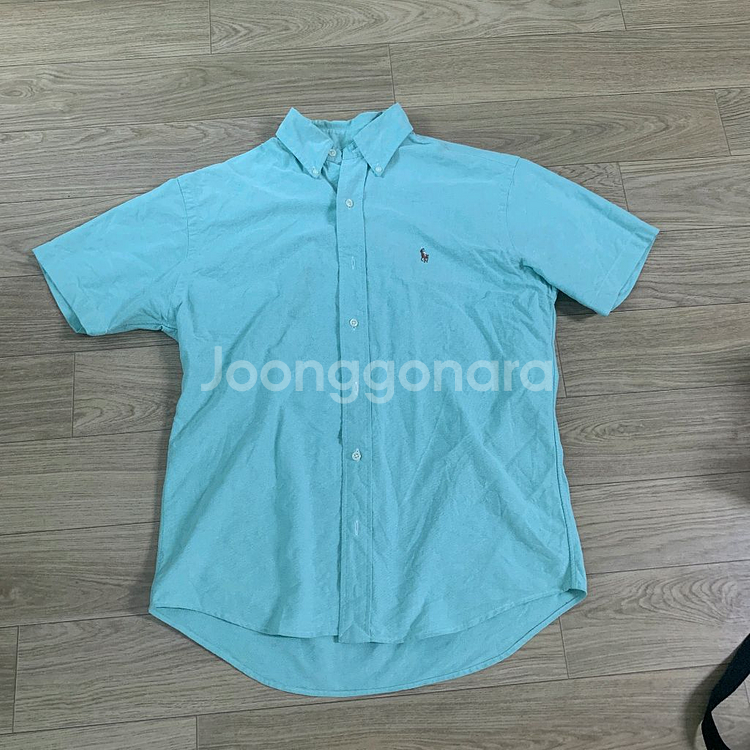 S) Polo 폴로 옥스퍼드 민트 반팔셔츠--0