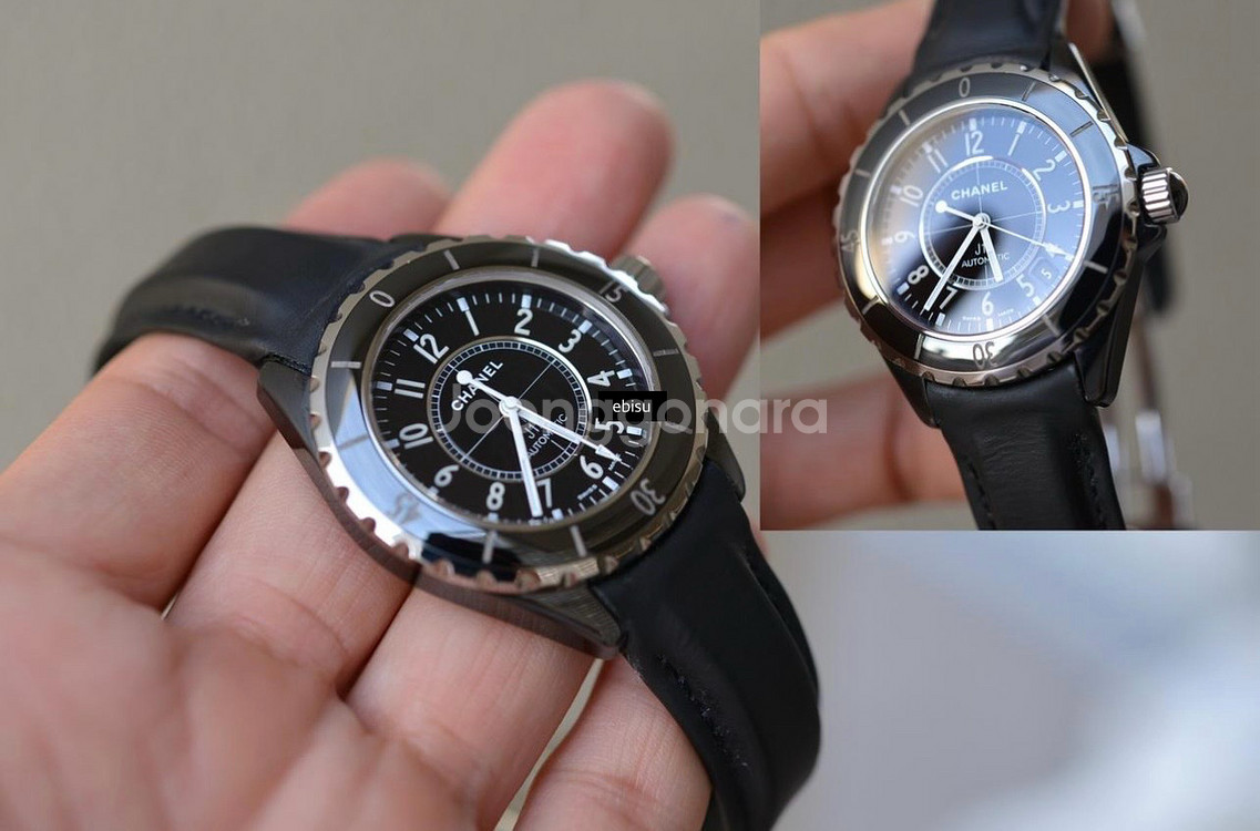 샤넬 j12 시계 38mm 블랙 오토매틱--7