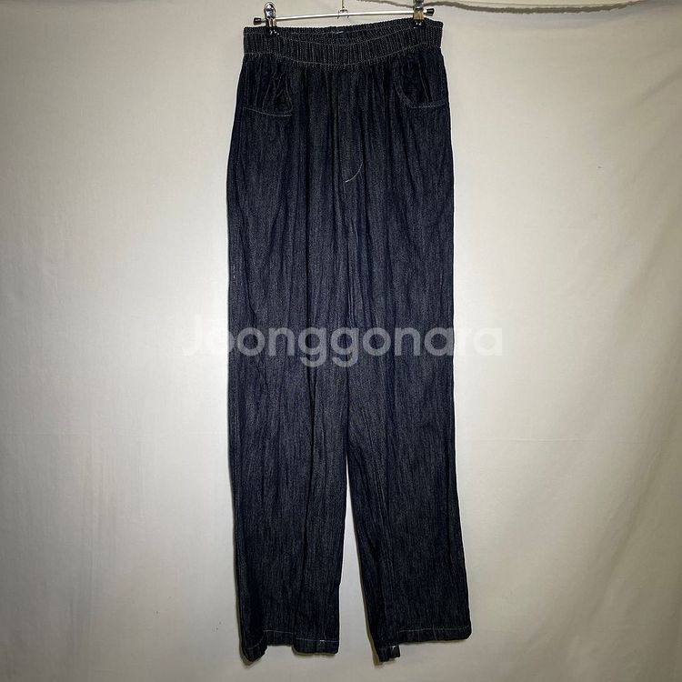 FREE)바이어텐션 허리밴딩 청바지 데님--1