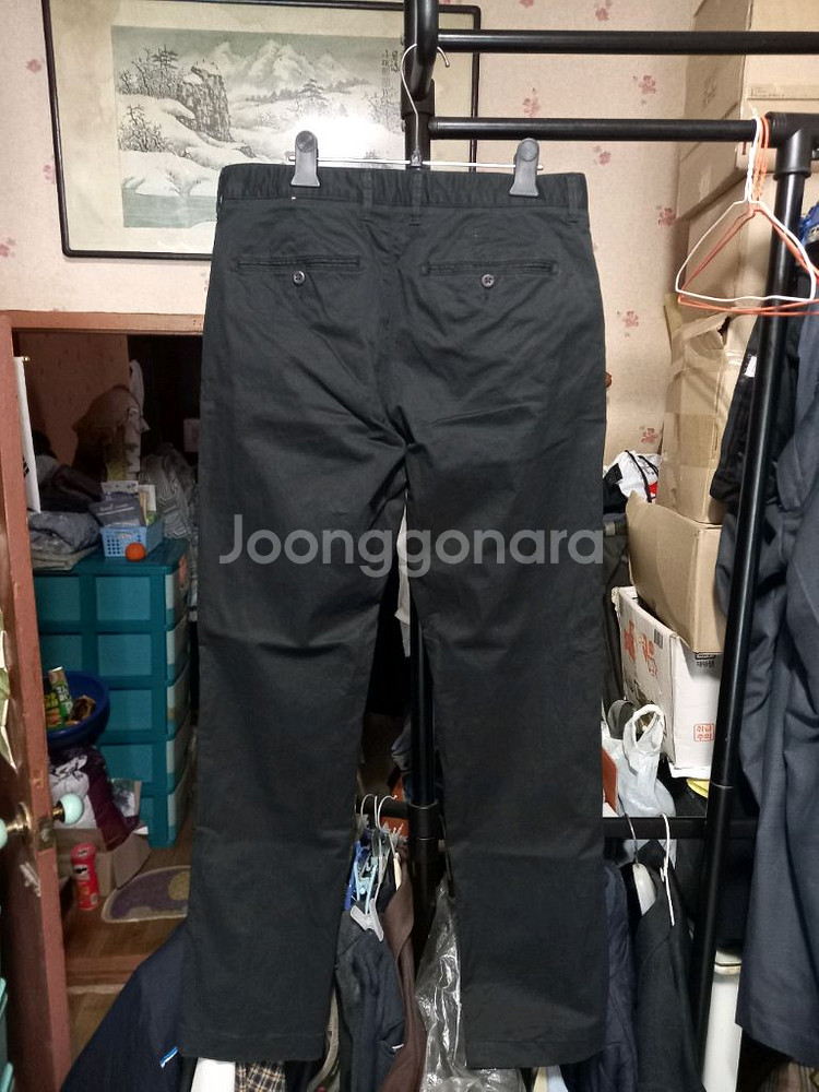 [지오다노]치노 면바지 블랙컬러 32사이즈--1