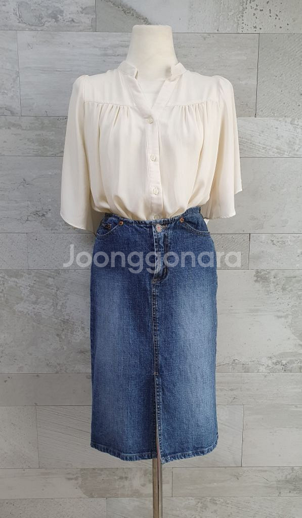 미디기장 청치마(상태좋음) S~M사이즈--0