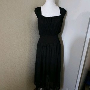 에고이스트 스퀘어넥 셔링 롱원피스66