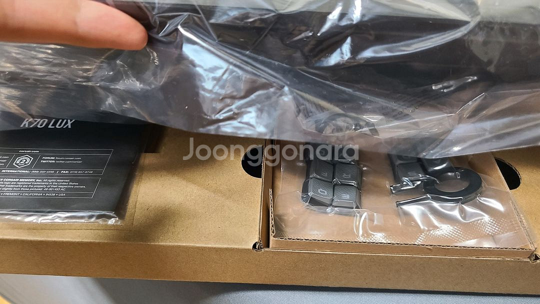 커세어 CORSAIR K80 LUX 적축(팜레스트 포함--3