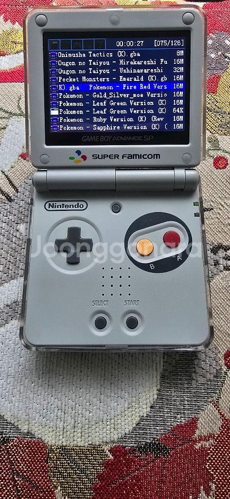 GBA SP 슈퍼패미콤 백라이트개조 + 이지플래시--3