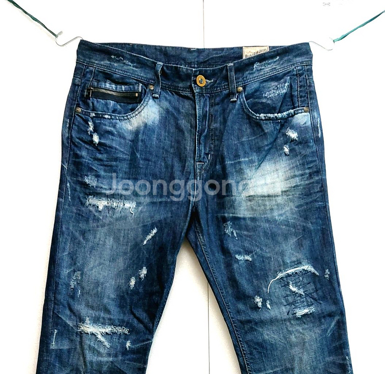 버커루 남성청바지34-36 빈티지 워싱진--2