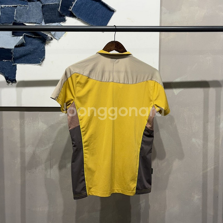 (100) 머렐 등산 아웃도어 기능성 반집업 반팔 티--3