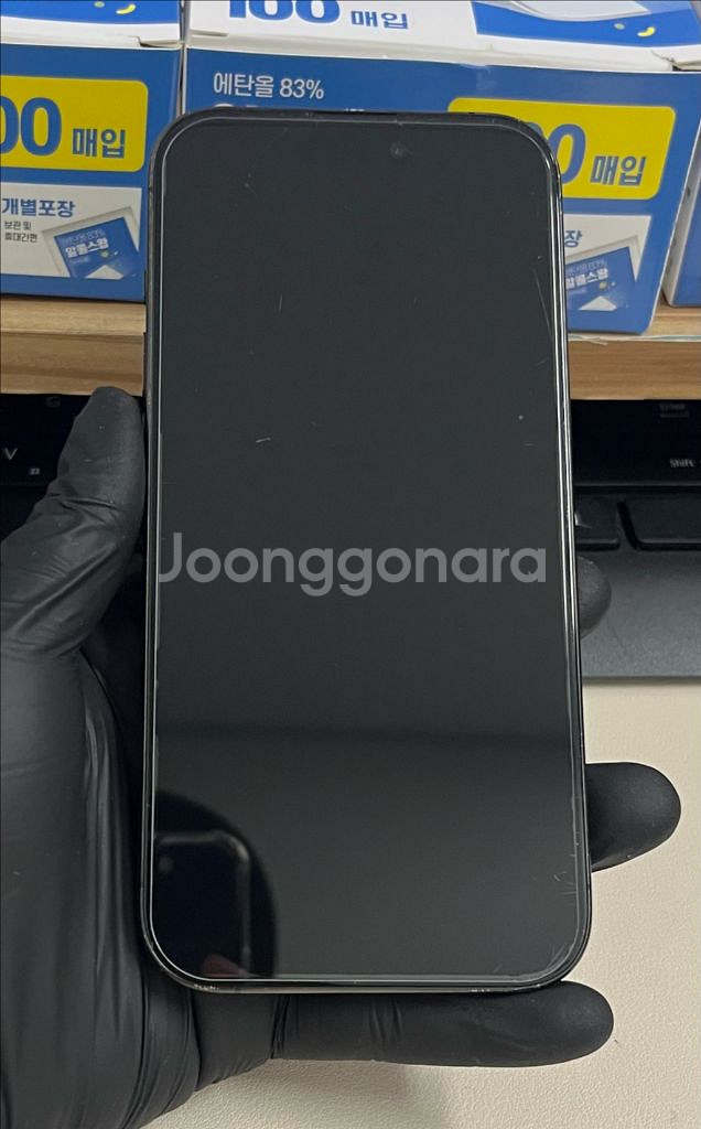 아이폰15프로 128G 블랙티타늄 s급!--0