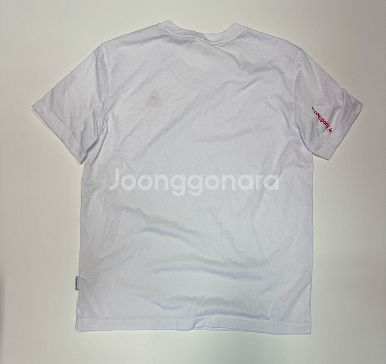 르꼬끄 스포르티브 기능성 화이트 반팔 티셔츠 XL--1