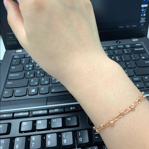 18k 로즈골드 볼팔찌 LOND 백화점브랜드