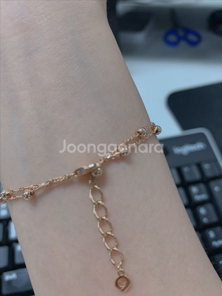18k 로즈골드 볼팔찌 LOND 백화점브랜드--2