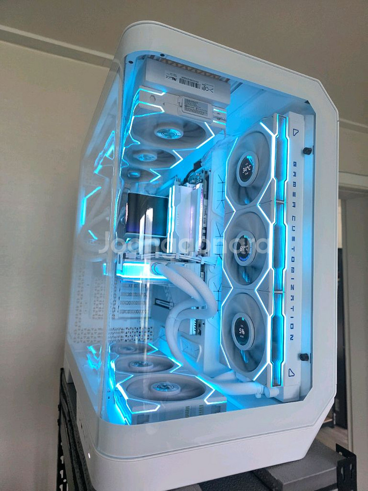 9950x3d , 5080넵튠 선없는 화이트 데스크탑--1