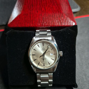 오메가 아쿠아테라 쿼츠 36mm 은판