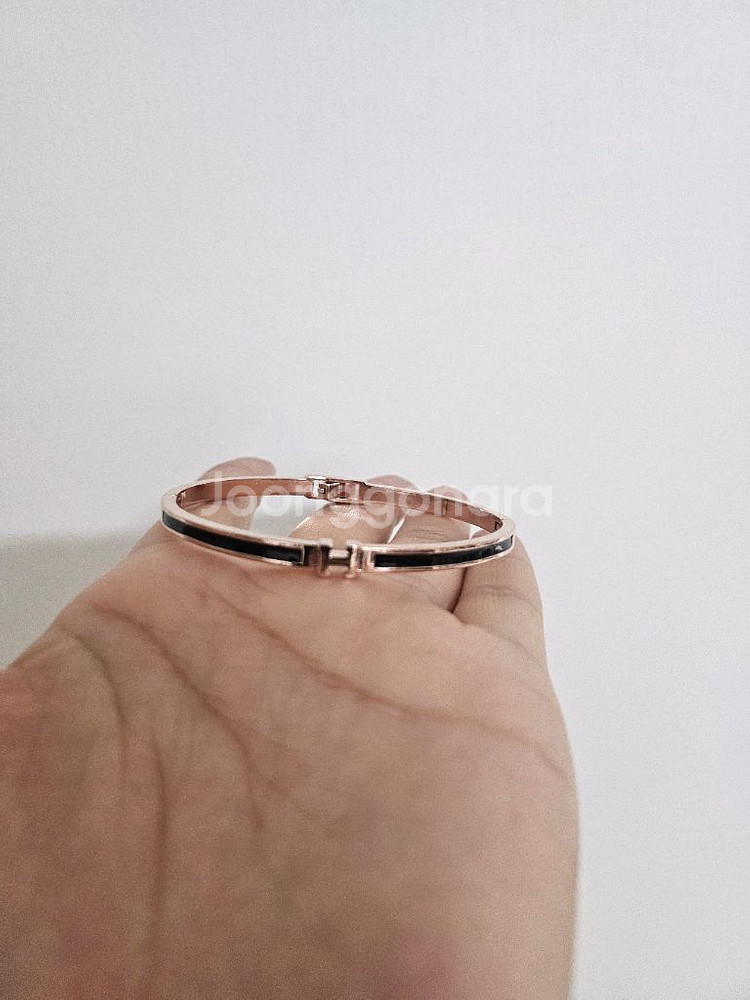 로즈골드 뱅글 팔찌--0