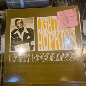 Lightnin Hopkins.early recordi